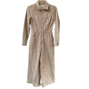 Reformation Rodeo Overalls Womens 0 Pink Corduroy Workwear Boho Western Festival